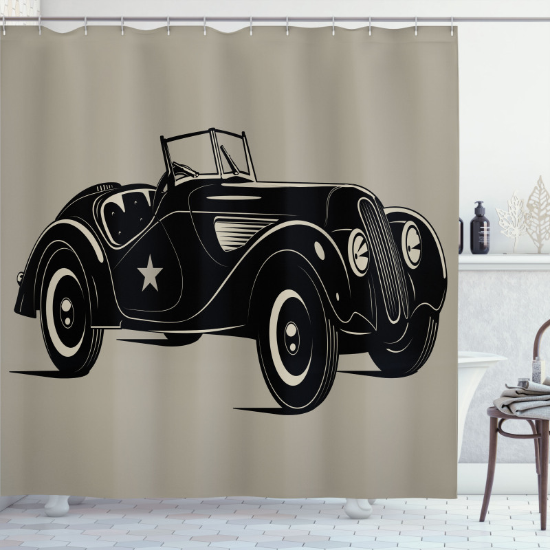 Classic Italian Car Shower Curtain