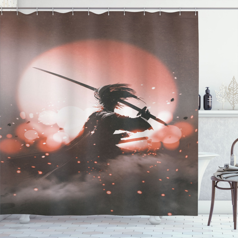 Samurai Japan Shower Curtain