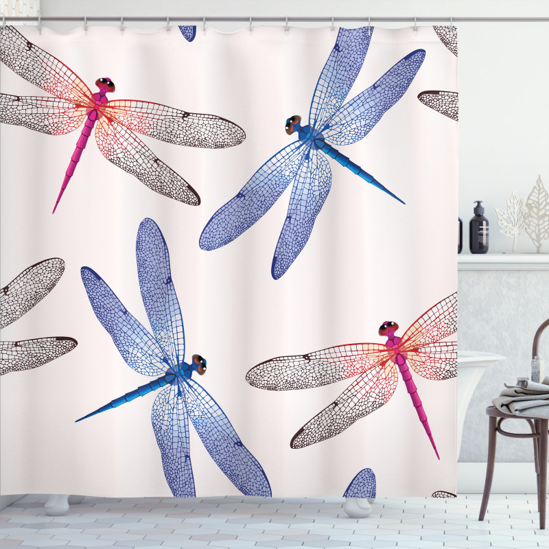 Dragonfly Wings Art Shower Curtain