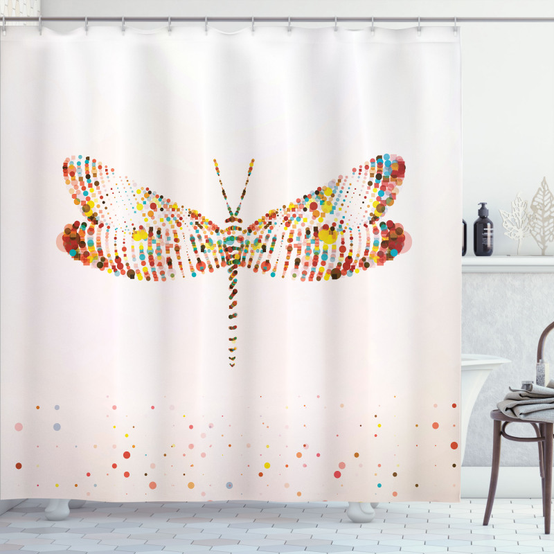 Majestic Dragonfly Art Shower Curtain