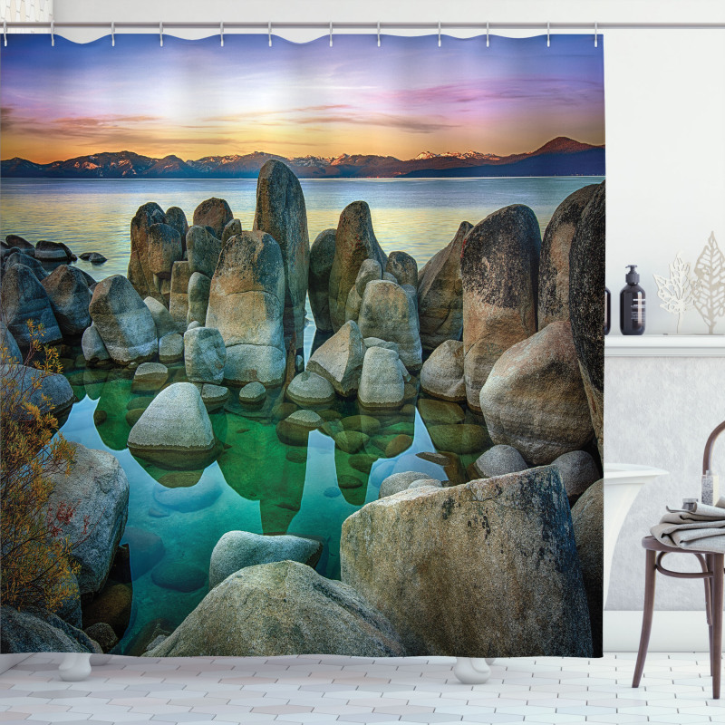 Californian Coastline Shower Curtain