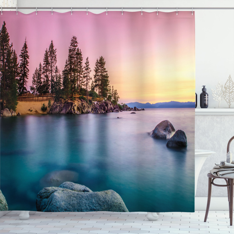 Tranquil Serene View Shower Curtain