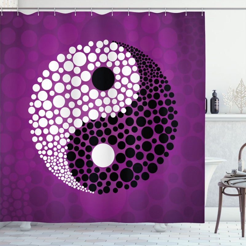 Ying Yang Harmony Balance Shower Curtain