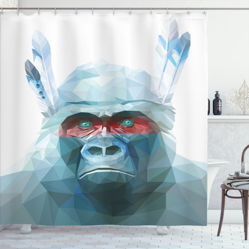 Wild Monkey Shower Curtain