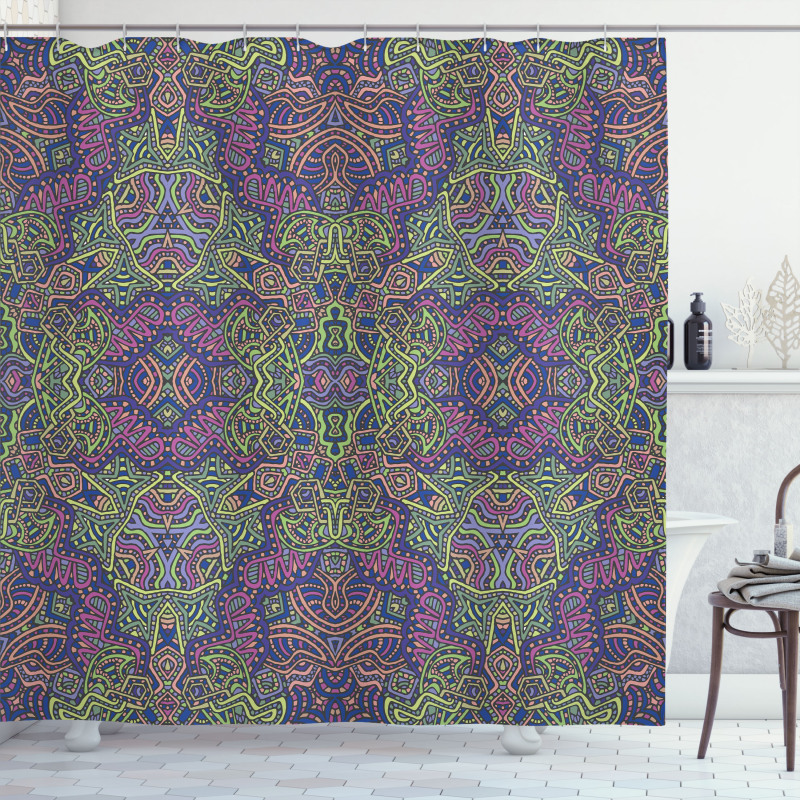 Mandala Boho Hippie Shower Curtain