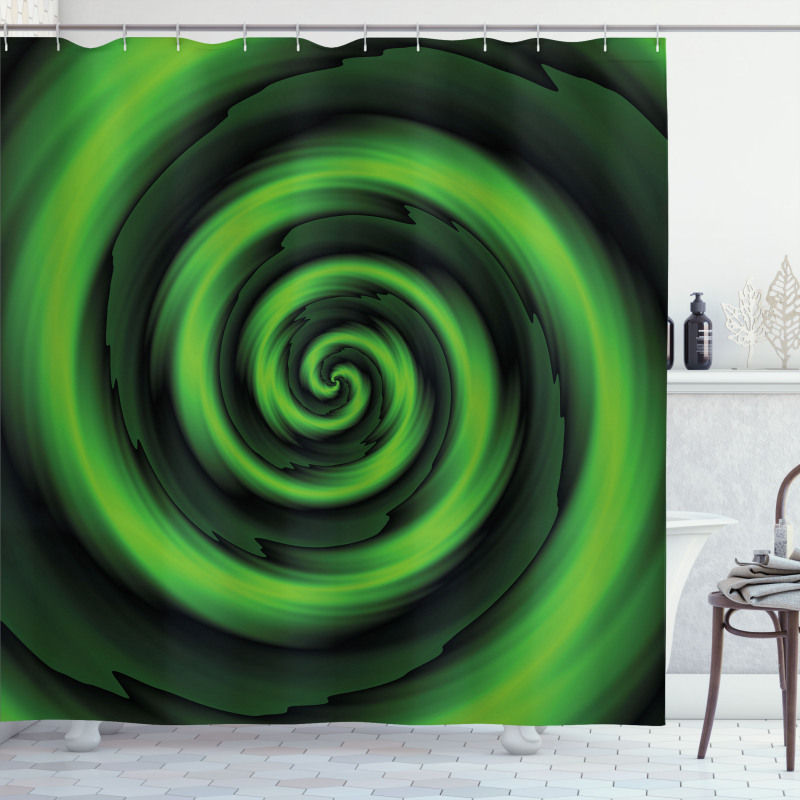 Abstract Spirals Shower Curtain