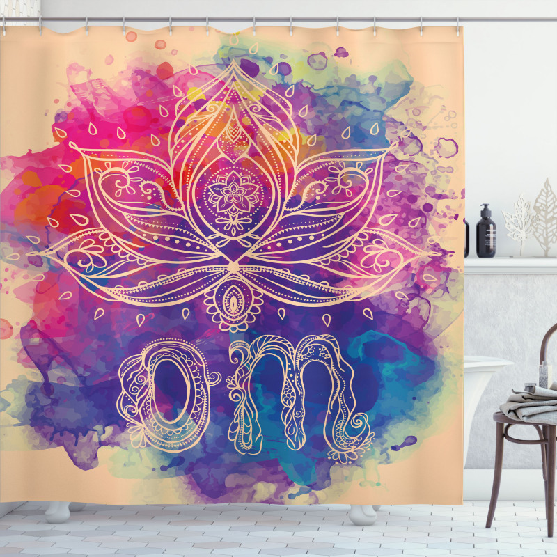 Psychedelic Oriental Shower Curtain