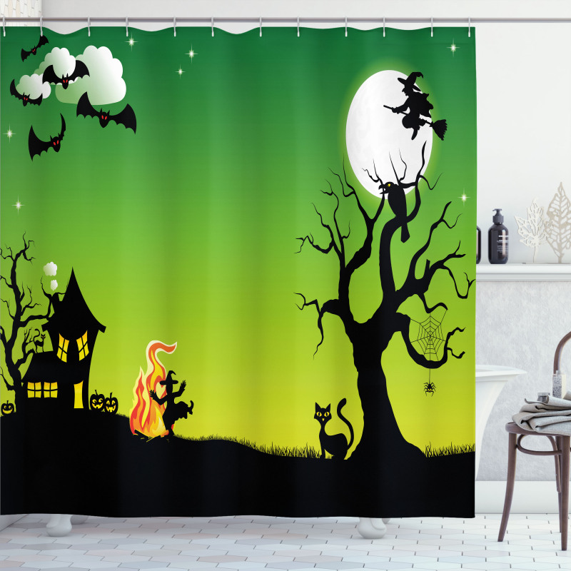 Dancing Witch Shower Curtain