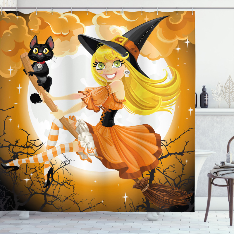 Witch Conceptual Colors Shower Curtain