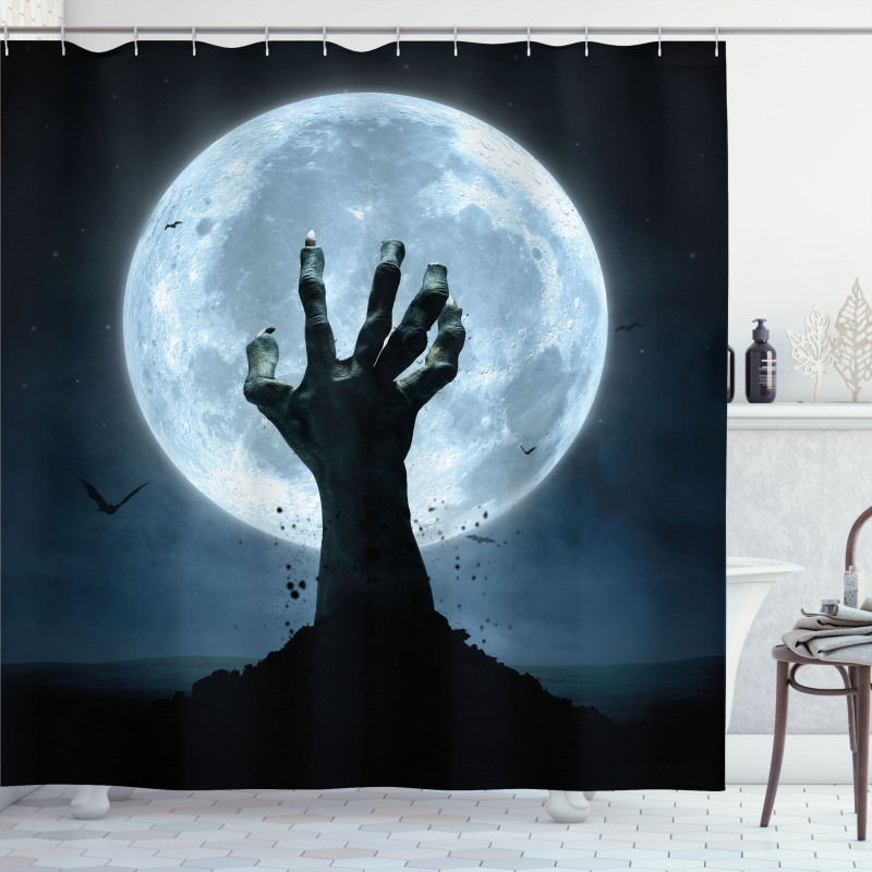 Zombie Grave Shower Curtain