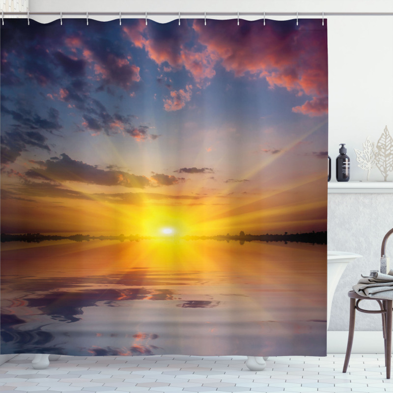 Tranquil Tender Dusk View Shower Curtain