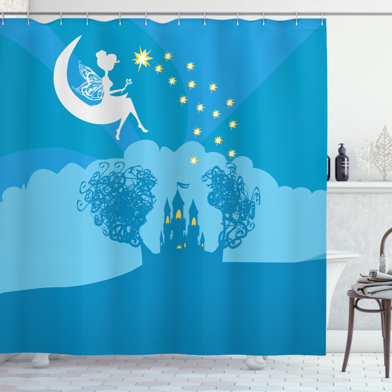 Fairy Tale Princess Girl Shower Curtain