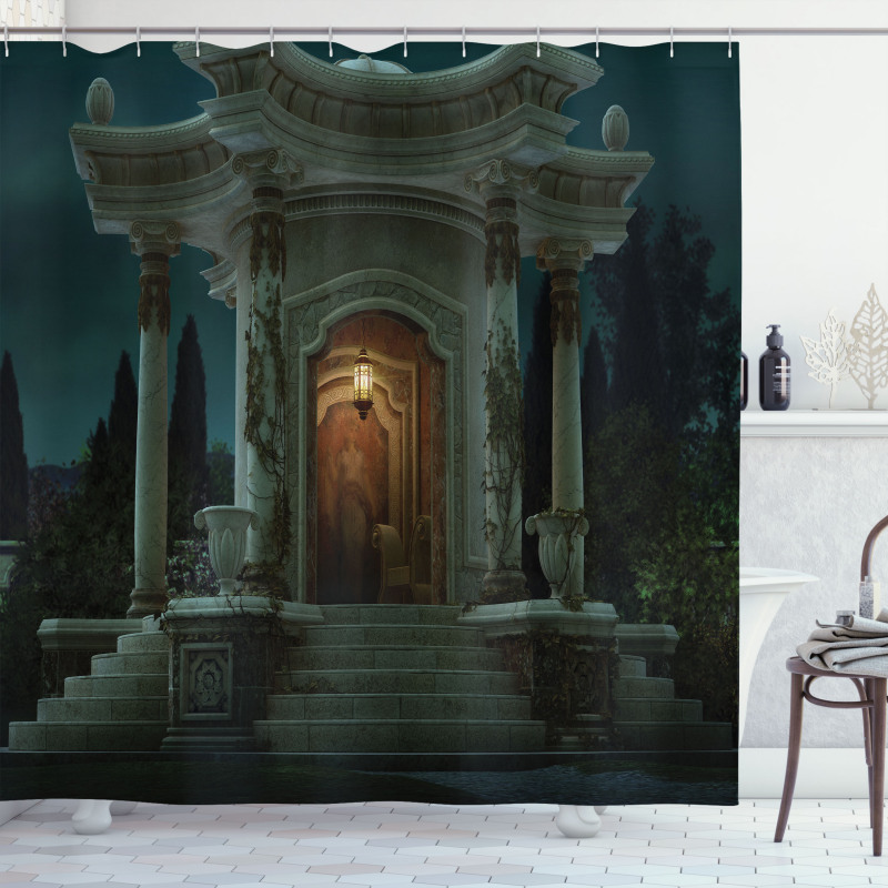 Roman Pavilion Mystic Shower Curtain