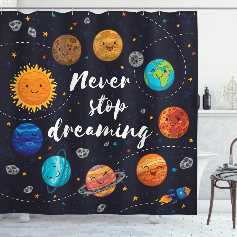 Outer Space Star Cluster Shower Curtain