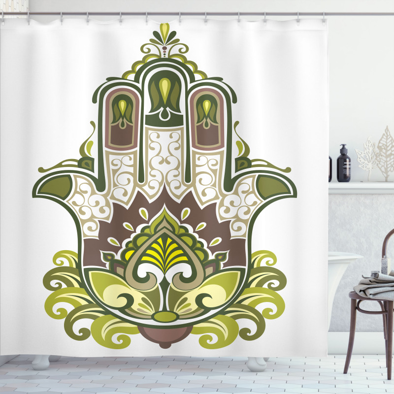 Natural Harmony Theme Shower Curtain