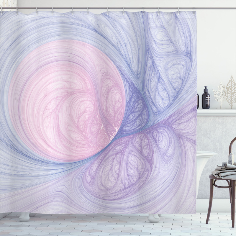 Abstract Fractal Shapes Shower Curtain
