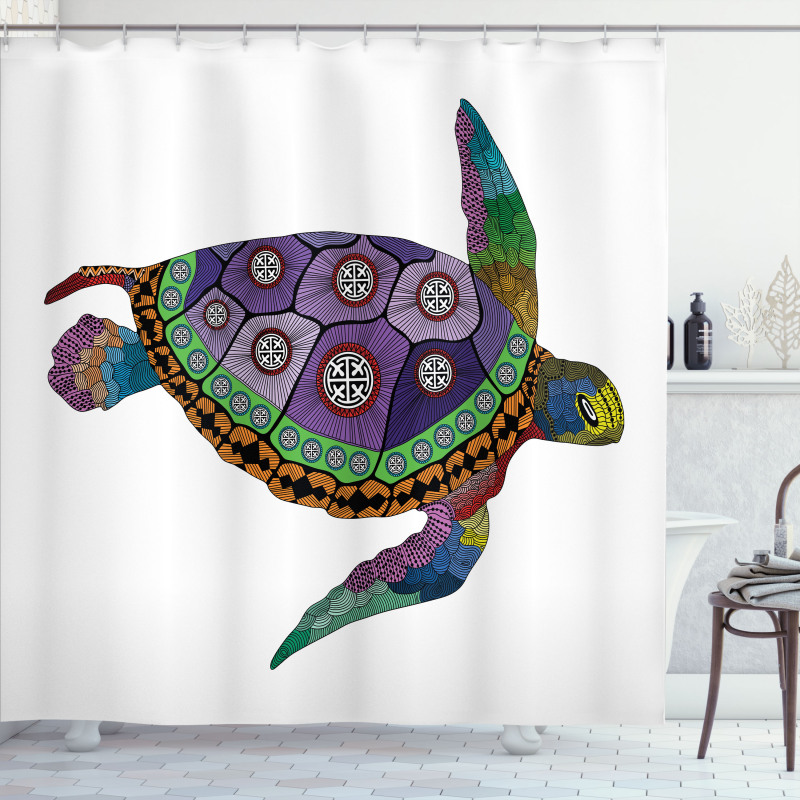 Sea Turtle Animal Shower Curtain