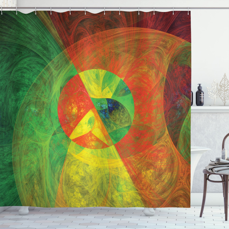 Abstract Surreal Shower Curtain