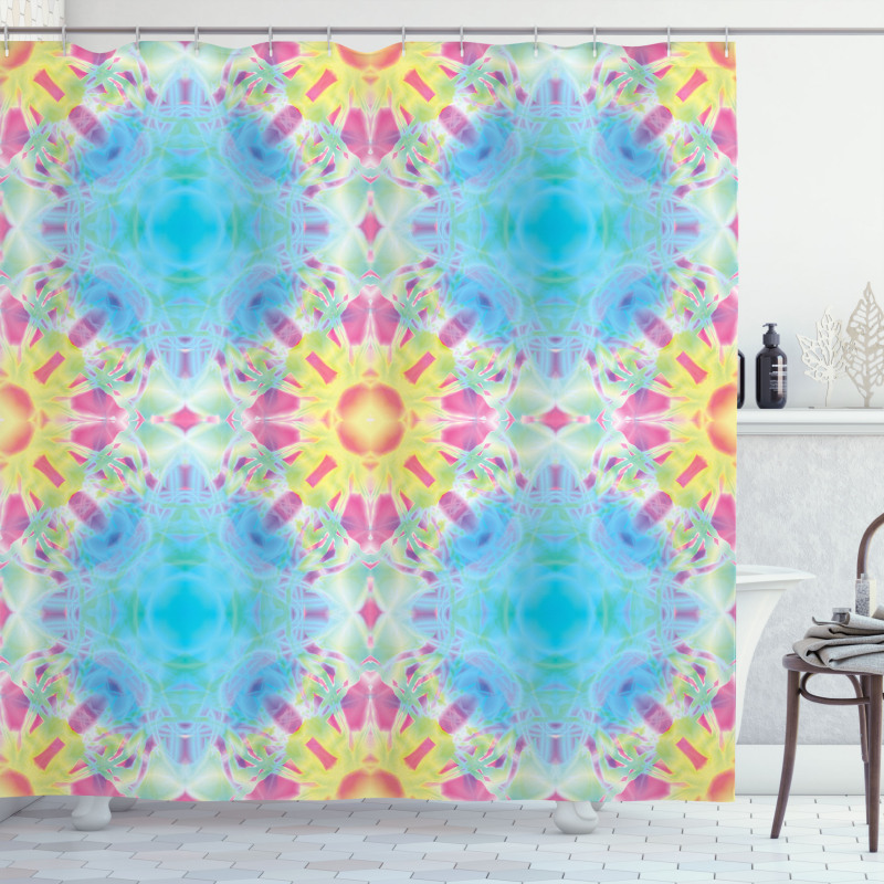 Psychedelic Blurry Art Shower Curtain