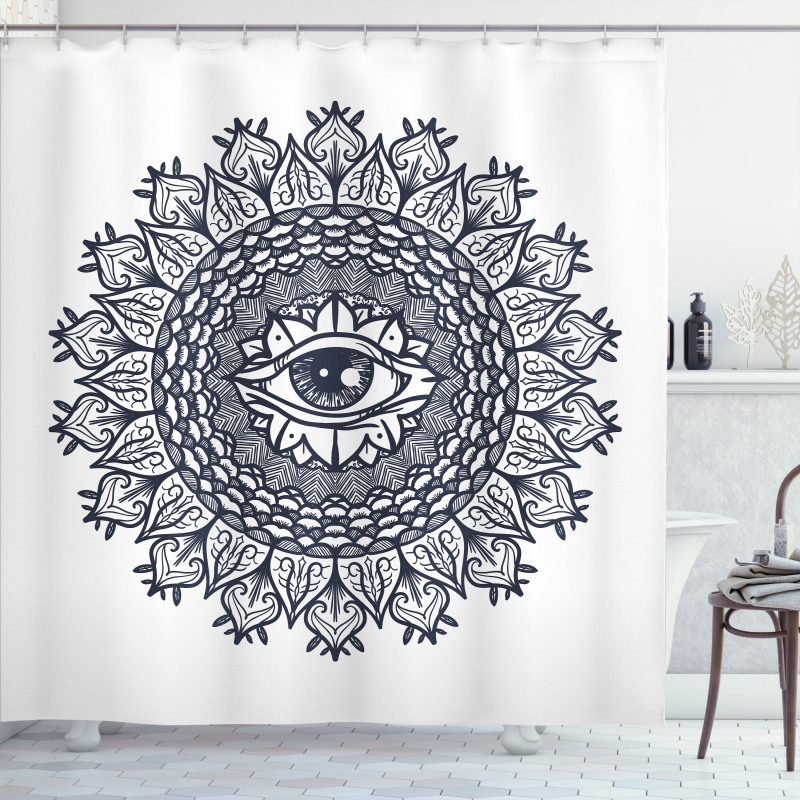 Vintage Tribal Mandala Shower Curtain