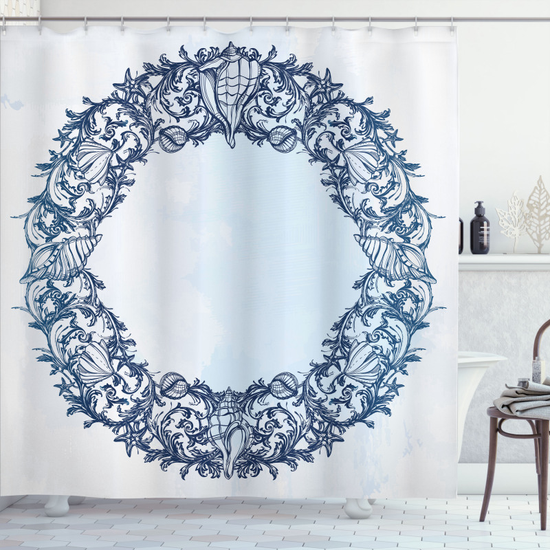 Floral Circle Shower Curtain