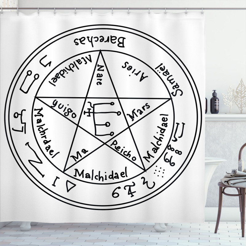 Occult Artwork Shower Curtain