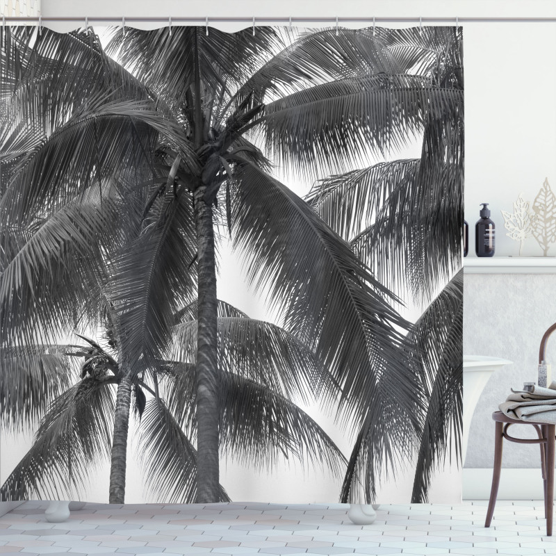 Coconut Palms Tropical Shower Curtain