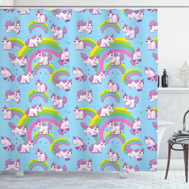 Cartoon Childish Shower Curtain