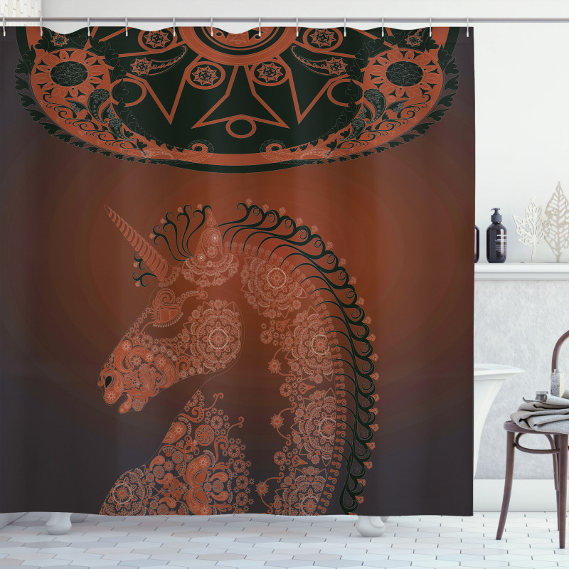 Vintage Mandala Shower Curtain