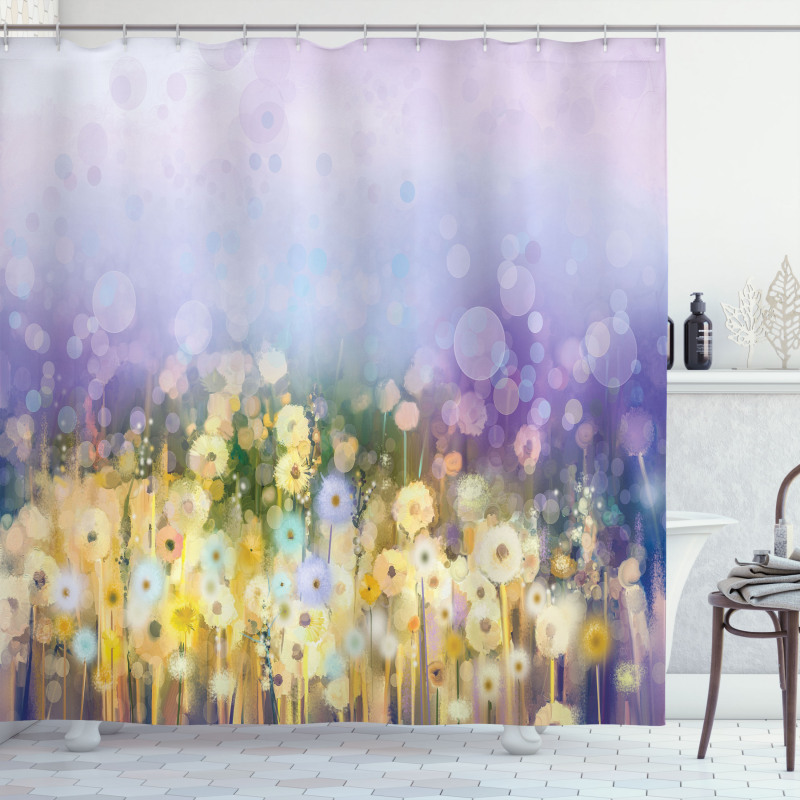 Idyllic Pastoral Flower Shower Curtain