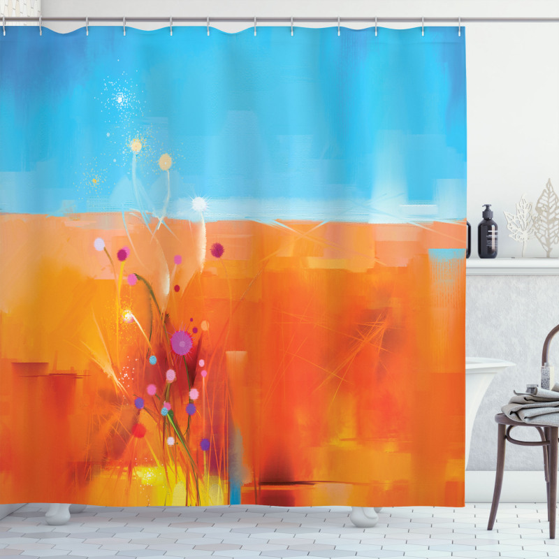 Flowers in Meadow Shower Curtain