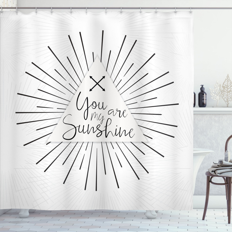 Valentines Love Retro Shower Curtain