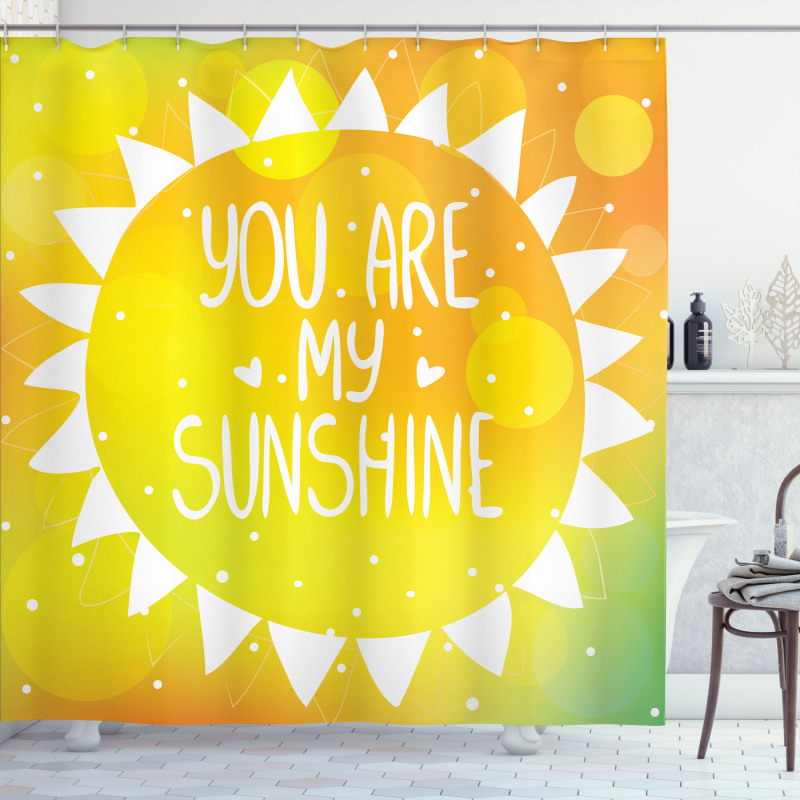 Sun Love Art Shower Curtain