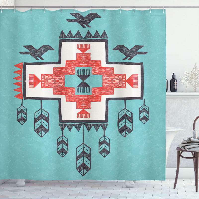 Vintage Native Shower Curtain