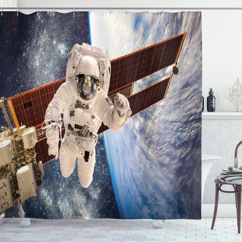 Gravity Astronaut Shower Curtain