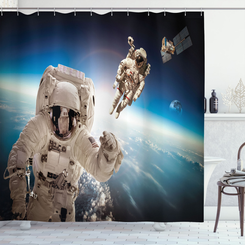 NASA Astronaut Space Shower Curtain