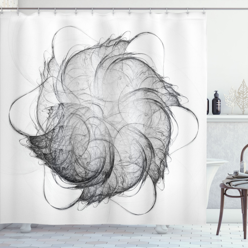 Futuristic Forms Image Shower Curtain