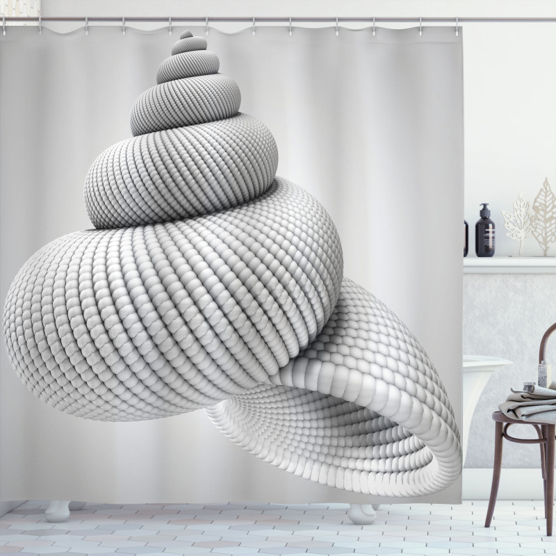 Shell Shaped Shower Curtain