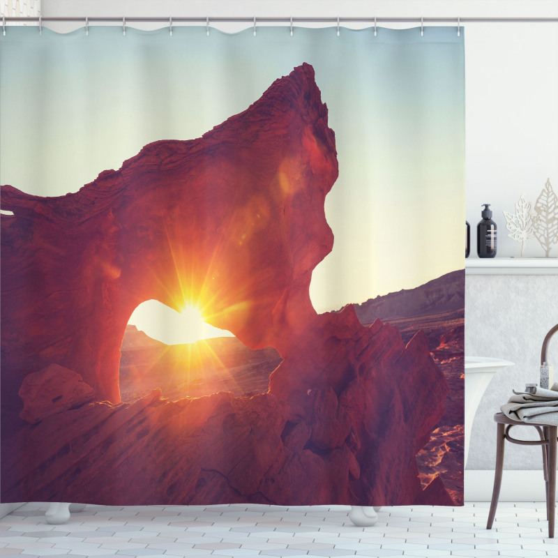 Sunrise American Desert Shower Curtain