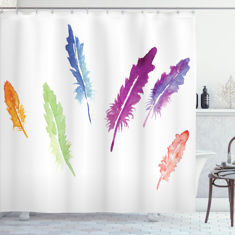 Watercolors Shower Curtain