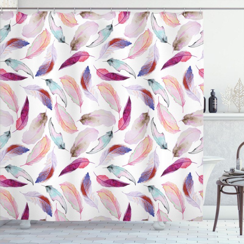 Wing Feathers Wing Art Shower Curtain
