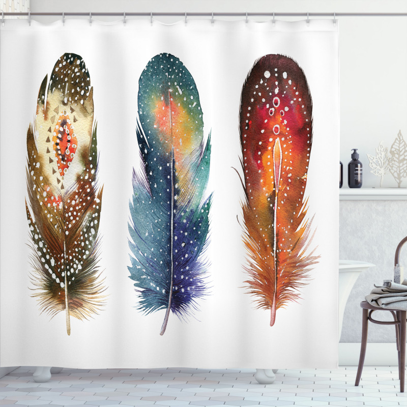 Feather Tribal Shower Curtain