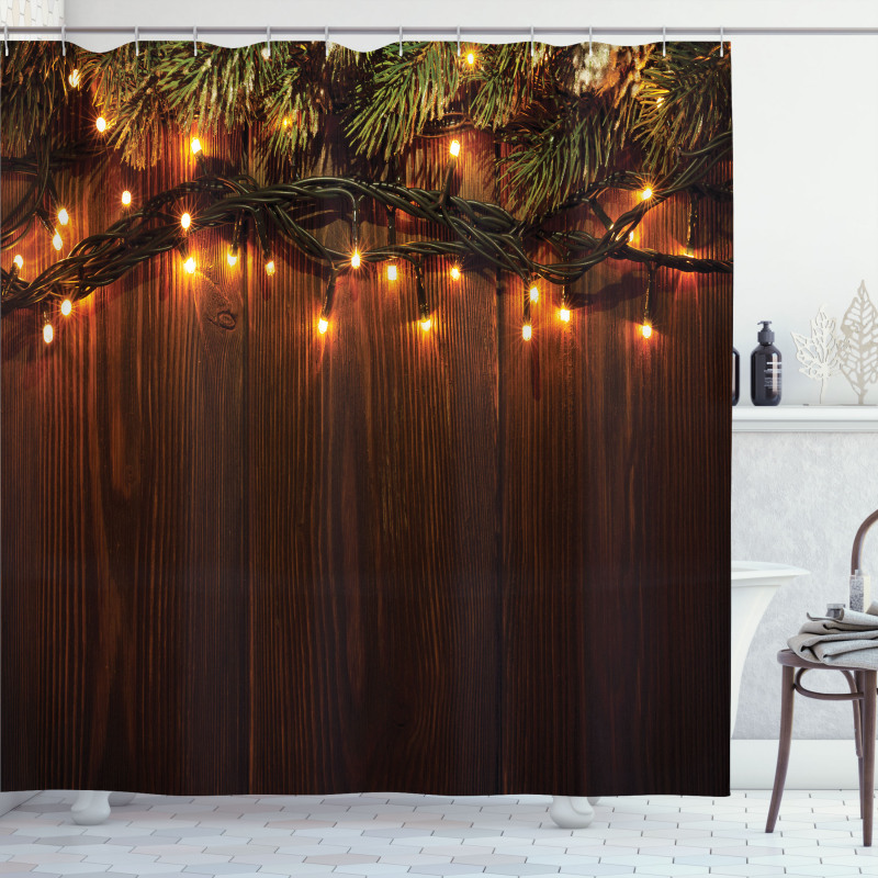 Christmas Theme Shower Curtain