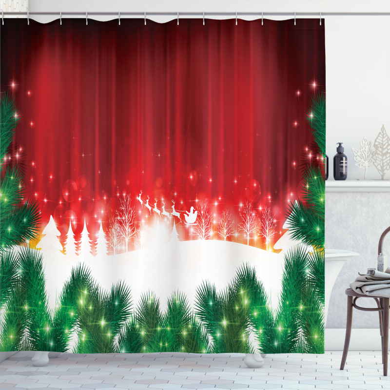 Xmas Theme Shower Curtain