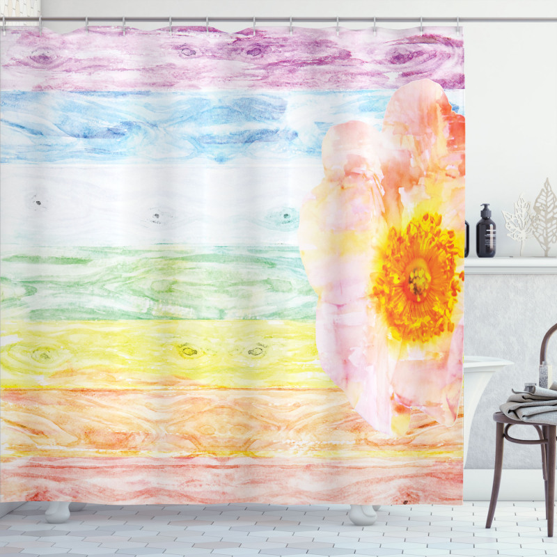 Summer Time Floral Roses Shower Curtain