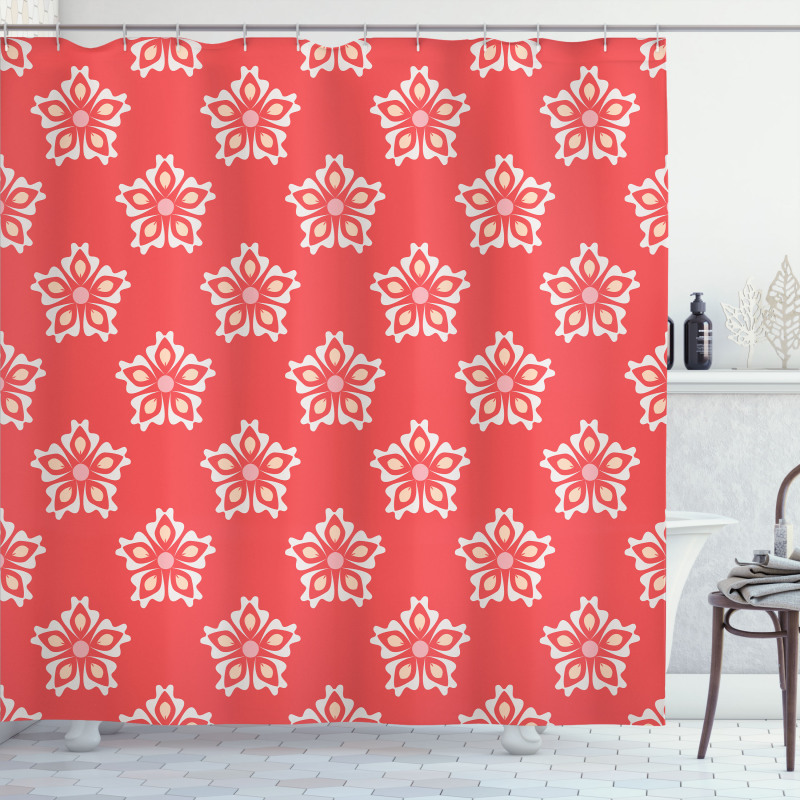Floral Victorian Shapes Shower Curtain