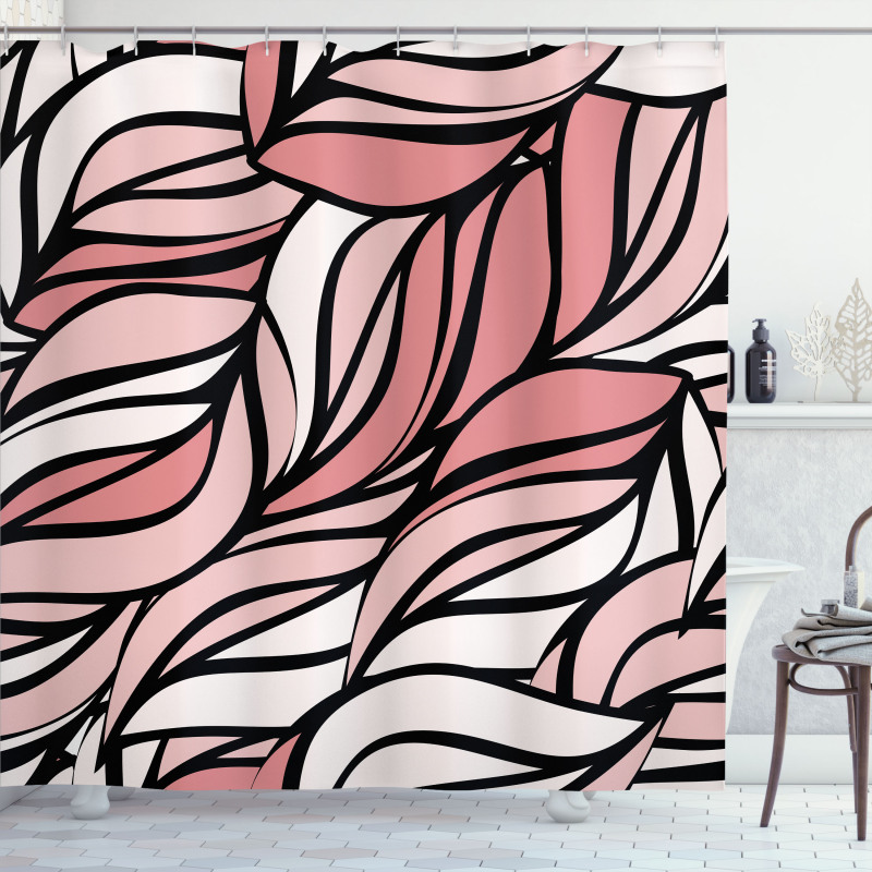 Ombre Abstract Pattern Shower Curtain
