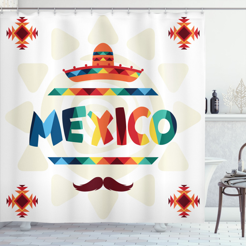 Sombrero Aztec Shower Curtain