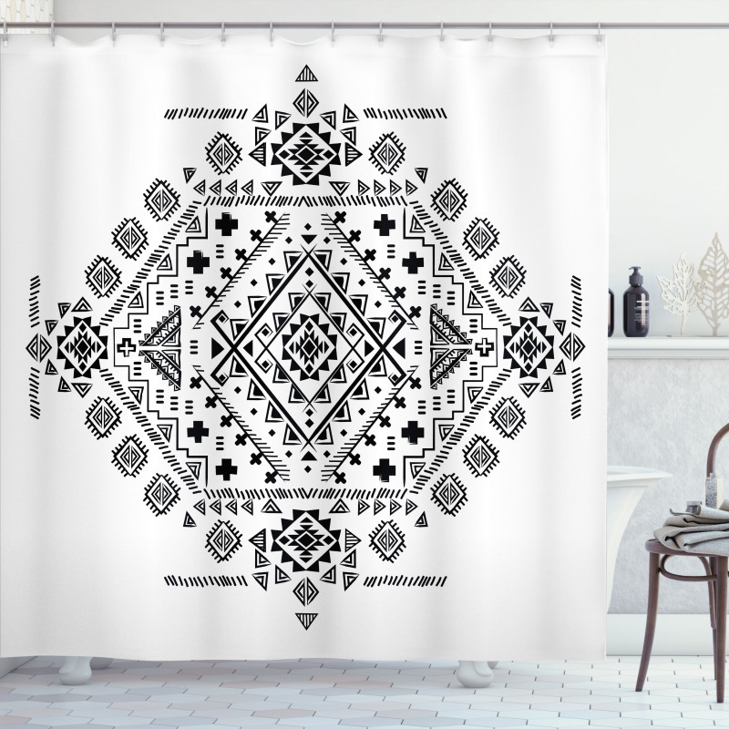 Maya Patterns Shower Curtain