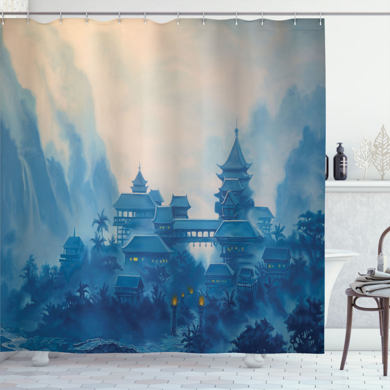 Chinese Night Shower Curtain